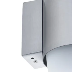 Aplique de exterior Lindby Pilva, aluminio, metal, IP44, E27