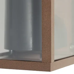 Aplique de exterior Lindby Robigus, color óxido, aluminio