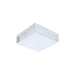 Aplique de exterior Lindby Sivana, blanca, aluminio, 26 cm x 26 cm