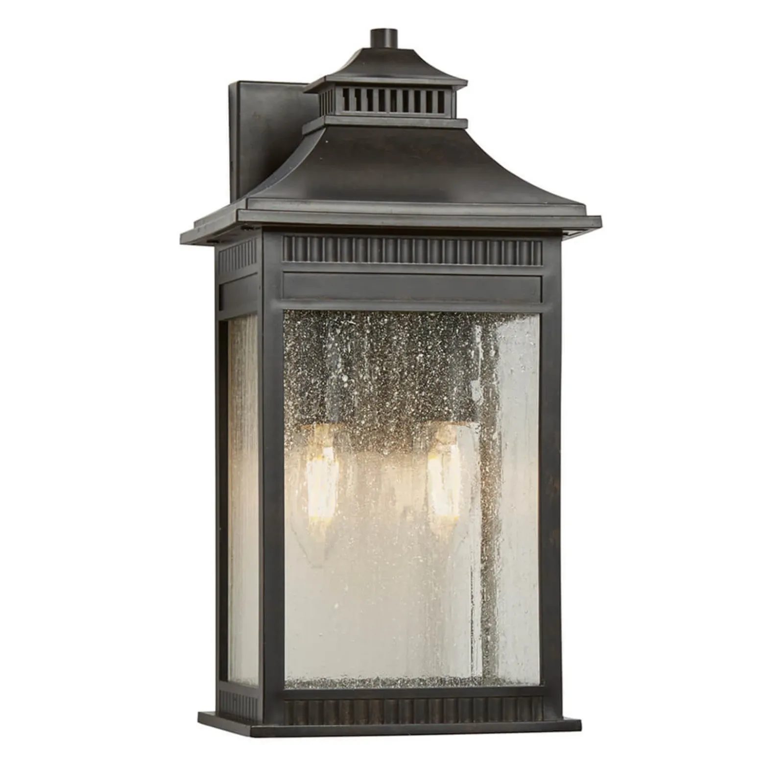 Aplique de exterior Livingston medium, alto 35,6cm