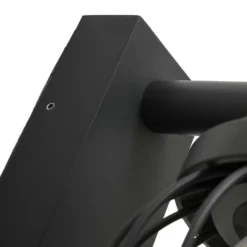 Aplique de exterior Lucande Chandan, 30 cm, antracita, sensor