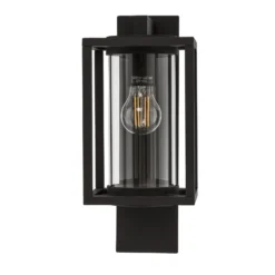 Aplique de exterior Lucande Ferda, portalámpara inferior antracita IP44