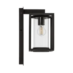Aplique de exterior Lucande Ferda, portalámpara inferior antracita IP44