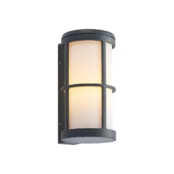 Aplique de exterior Lucande Kelini, gris oscuro