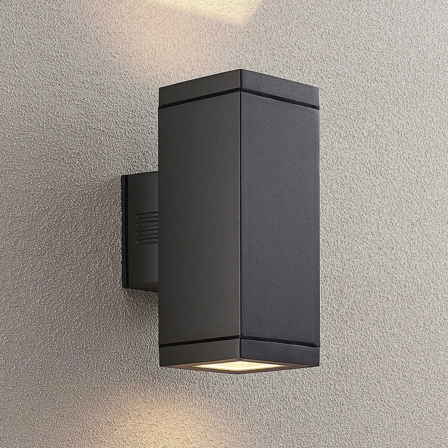 Aplique de exterior Lucande Stani, E27, 2 luces