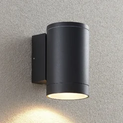Aplique de exterior Lucande Thomke, 1 luz, aluminio antracita