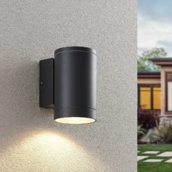 Aplique de exterior Lucande Thomke, 1 luz, aluminio antracita