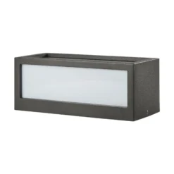Aplique de exterior Lucande Tame, antracita, metal, 25 cm
