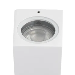 Aplique de exterior Lucande Xava, luz hacia arriba/abajo, blanca, 2 luces, GU10