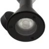 Aplique de exterior Lucande Xalor, negro, IP65, metal, GU10