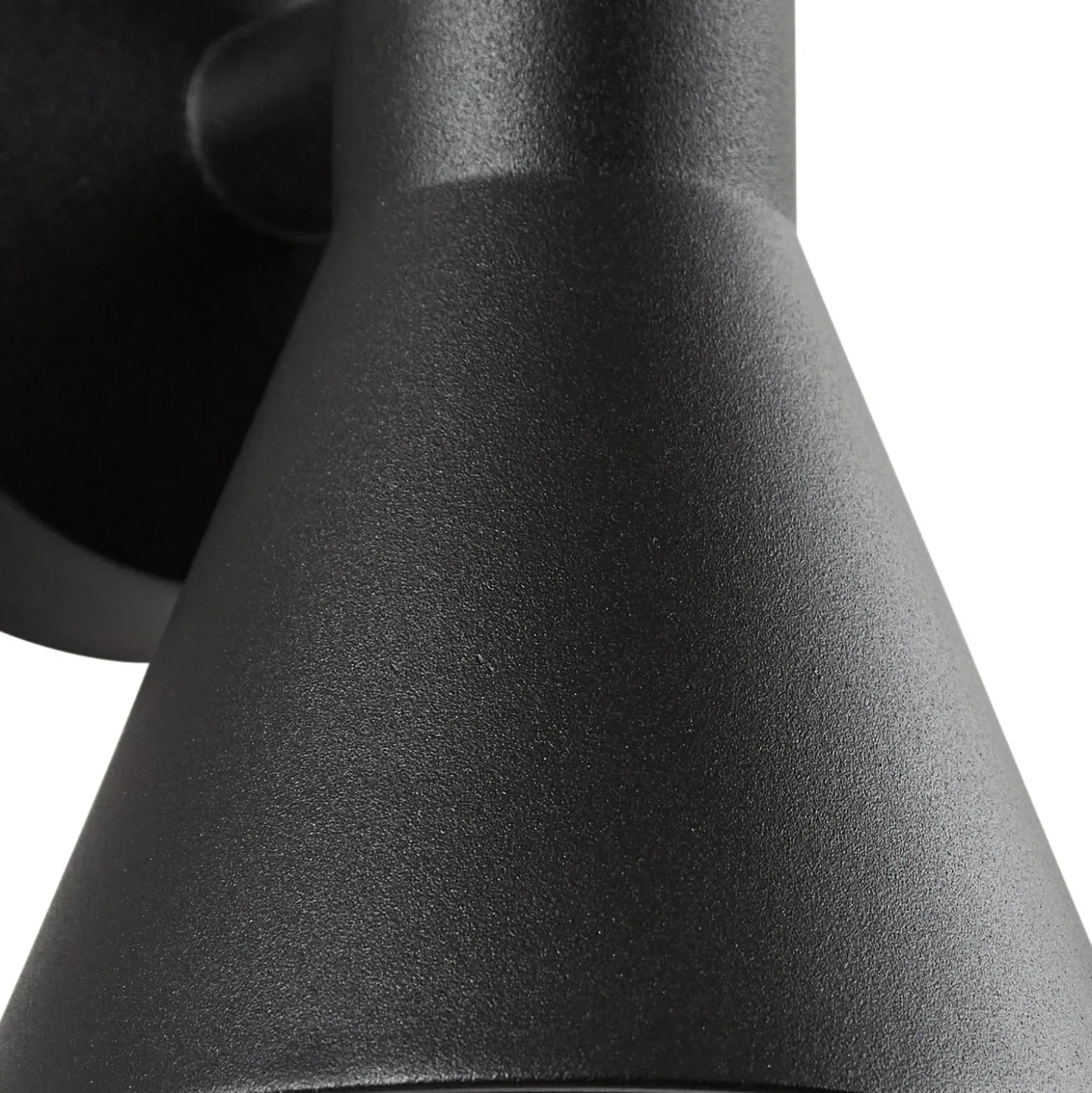 Aplique de exterior Lucande Xalor, negro, IP65, metal, GU10