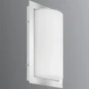 Aplique de exterior Luis, acero inoxidable, cristal, E27