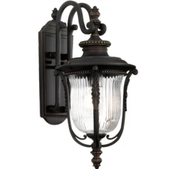 Aplique de exterior Luverne, Ø 22,9 cm