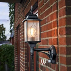 Aplique de exterior Milano, sensor de movimiento