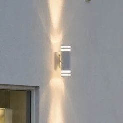 Aplique de exterior Modena, 2 luces, blanco