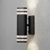 Aplique de exterior Modena, 2 luces, negro