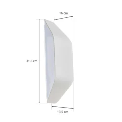 Aplique de exterior moderno Future blanco