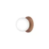 Aplique de exterior Nuura Liila, Ø 16 cm, bronce/ópalo