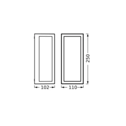 Aplique de exterior OSRAM ENDURA CLASSIC RADO, gris oscuro, IP65