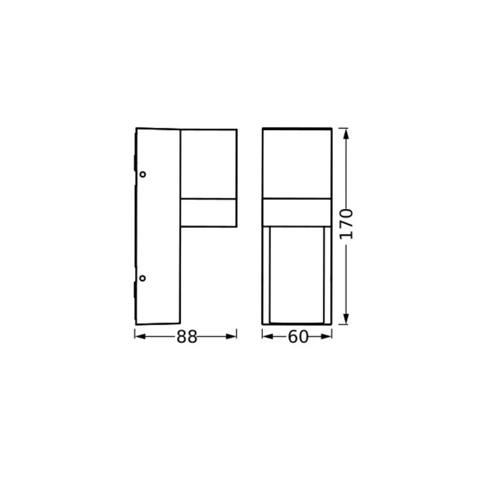 Aplique de exterior OSRAM ENDURA CLASSIC ISIDOR gris oscuro IP65
