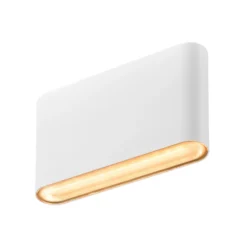 Aplique de exterior ovalada SLV up/down CCT 13,5 cm blanca