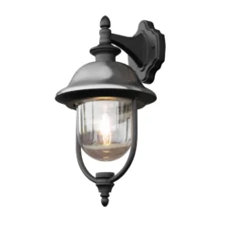 Aplique de exterior Parma, metal, portalámpara inferior, E27, IP43