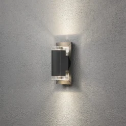 Aplique de exterior Potenza, Up & Down, antracita