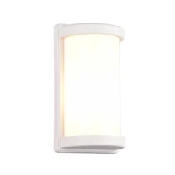Aplique de exterior Puelo aluminio fundido, blanco