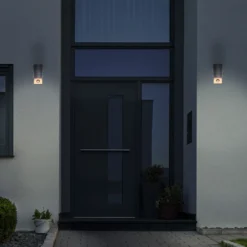Aplique de exterior Rombe con sensor, 1 luz