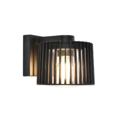 Aplique de exterior SHYNE, negra, 19 cm, metal, IP54, E27