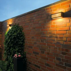 Aplique de exterior SLV Box L E27, antracita