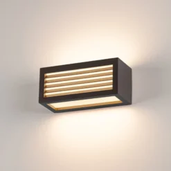 Aplique de exterior SLV Box L E27, antracita