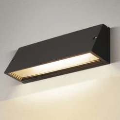 Aplique de exterior SLV Pema LED, CCT, negro