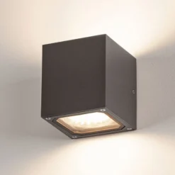 Aplique de exterior SLV Sitra Cube, antracita
