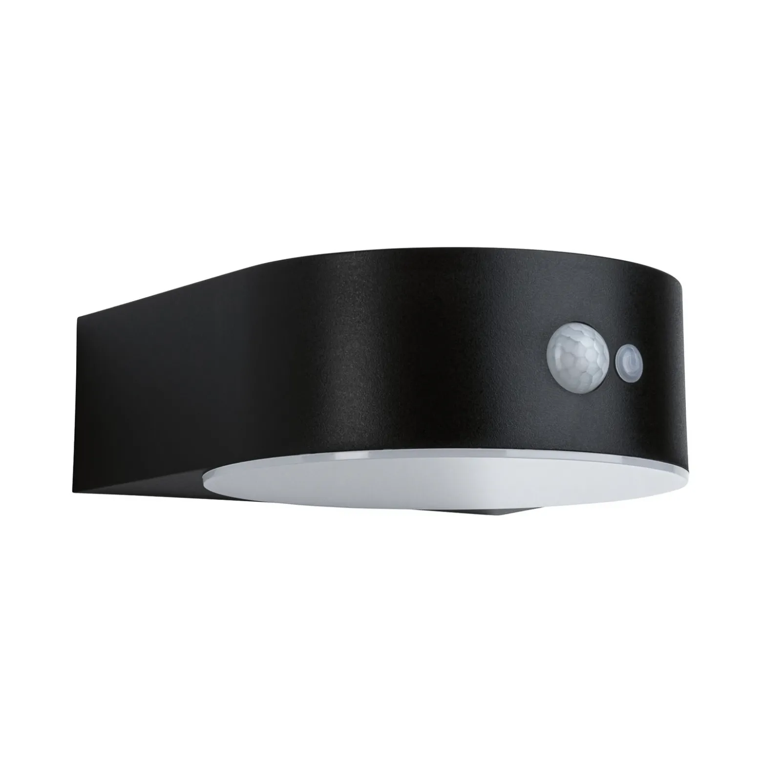 Aplique de exterior solar Paulmann Eileen, negra, con sensor, IP44