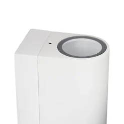 Aplique de exterior Tetje de PRIOS, blanca, redonda, con sensor