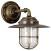 Aplique de exterior Tours en forma de farol, Bronz