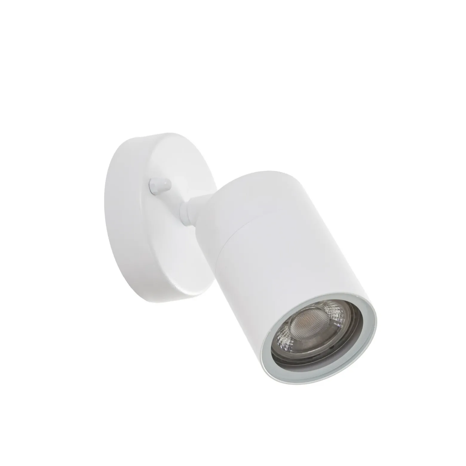 Aplique de exterior Tulimar de PRIOS, 14 cm, blanca, orientable, IP44