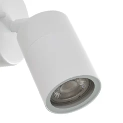 Aplique de exterior Tulimar de PRIOS, 14 cm, blanca, orientable, IP44