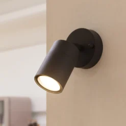 Aplique de exterior Tulimar de PRIOS, 15 cm, antracita, orientable