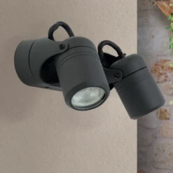 Aplique de exterior Vision, giratorio, 2 luces