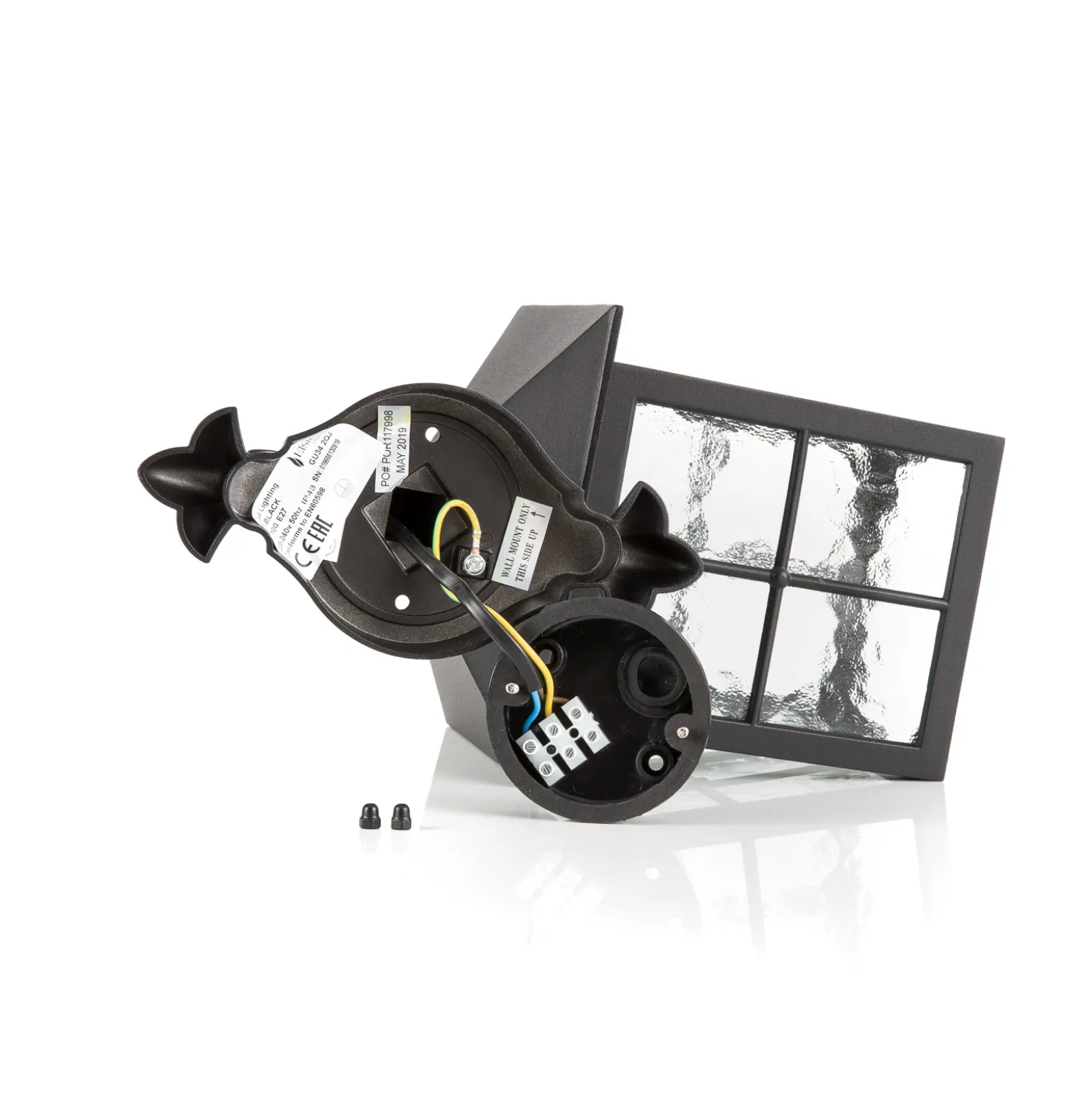 Aplique de exterior Winchester BL18, con farol inferior, IP43