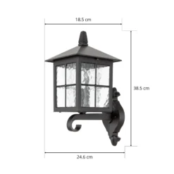 Aplique de exterior Winchester BL17, farol arriba