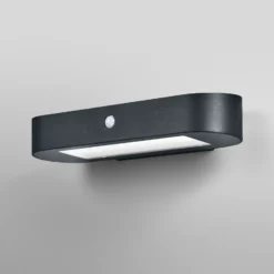 Aplique de pared con sensor LED OSRAM ENDURA STYLE SOLAR OVAL 34 cm 840