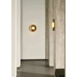 Aplique de pared Endless de DESIGN BY US, cromado, IP54, cristal espejado