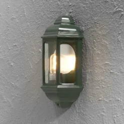 Aplique de pared exterior clásico CAGLIARI I verde