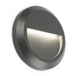 Aplique de pared exterior LED redondo Grant