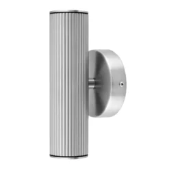 Aplique de pared Hubble de Globen Lighting, acero, altura 21 cm, IP44