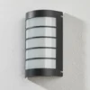 Aplique de pared LED Aqua Marco acero inoxidable antracita rejilla sensor