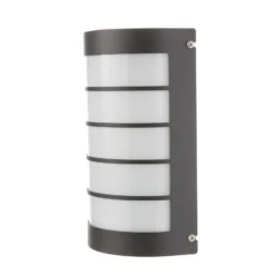Aplique de pared LED Aqua Marco acero inoxidable antracita rejilla sensor